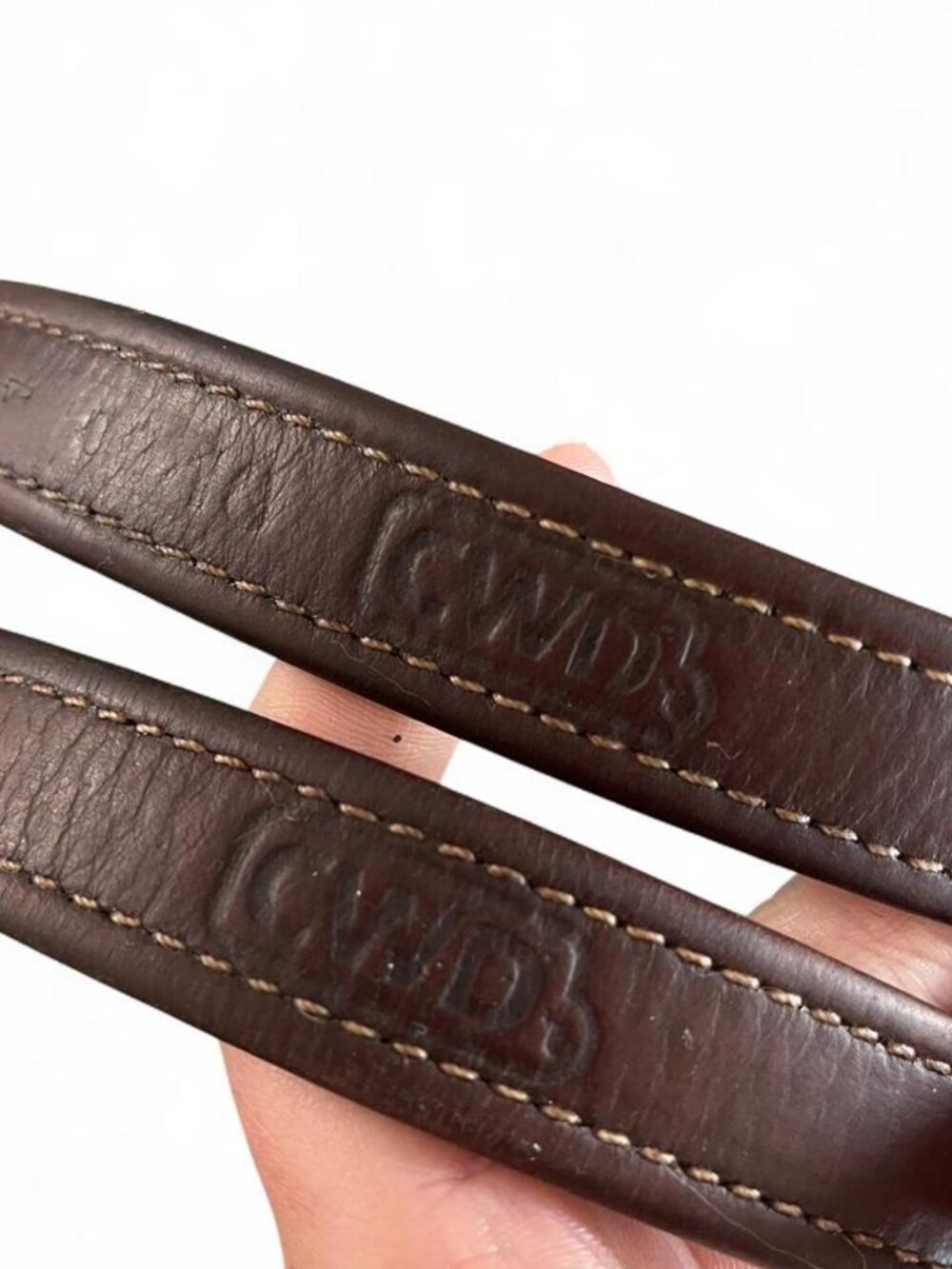 Rich calfskin leather CWD stirrups with nylon lining